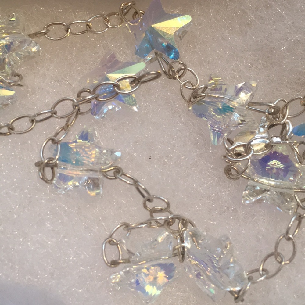 Sterling Silver and Swarovski Star Choker